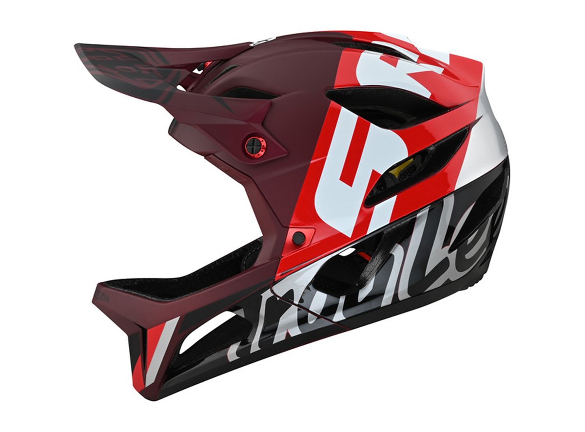 Troy Lee Designs Stage Full Face Helmet - Nova SRAM - Burgundy - 2021 Nova SRAM - Burgundy X-Small/Small 