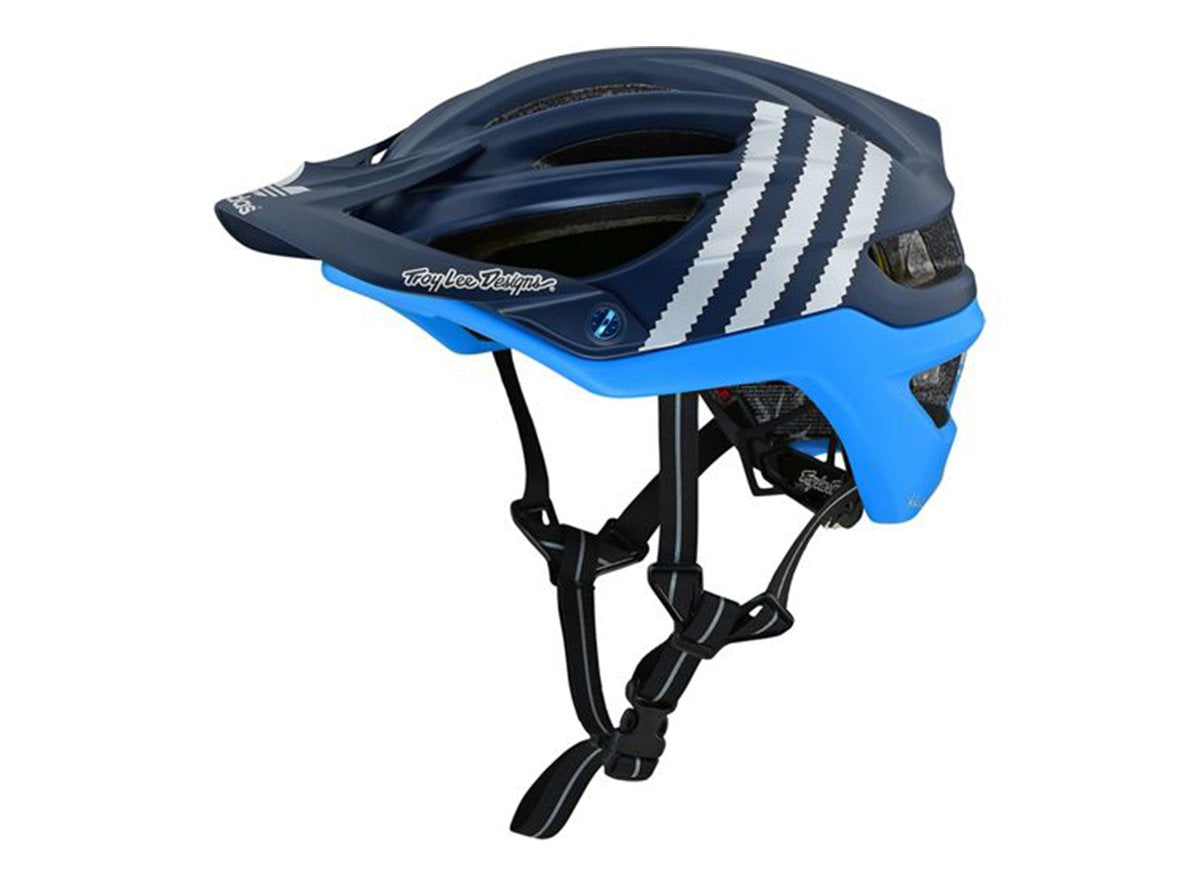 Troy Lee Designs A2 MIPS MTB Helmet - Adidas Ltd Edition - Team Navy-Light Black - 2019 Team Navy - Light Black Small 
