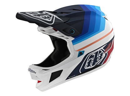 Troy Lee Designs D4 Carbon Full Face Helmet - Mirage - Navy-White - 2020 Navy - White X-Small 