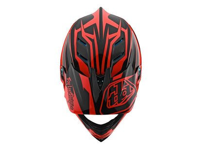 Troy Lee Designs D4 Composite Full Face Helmet - Slash - Orange-Black - 2020