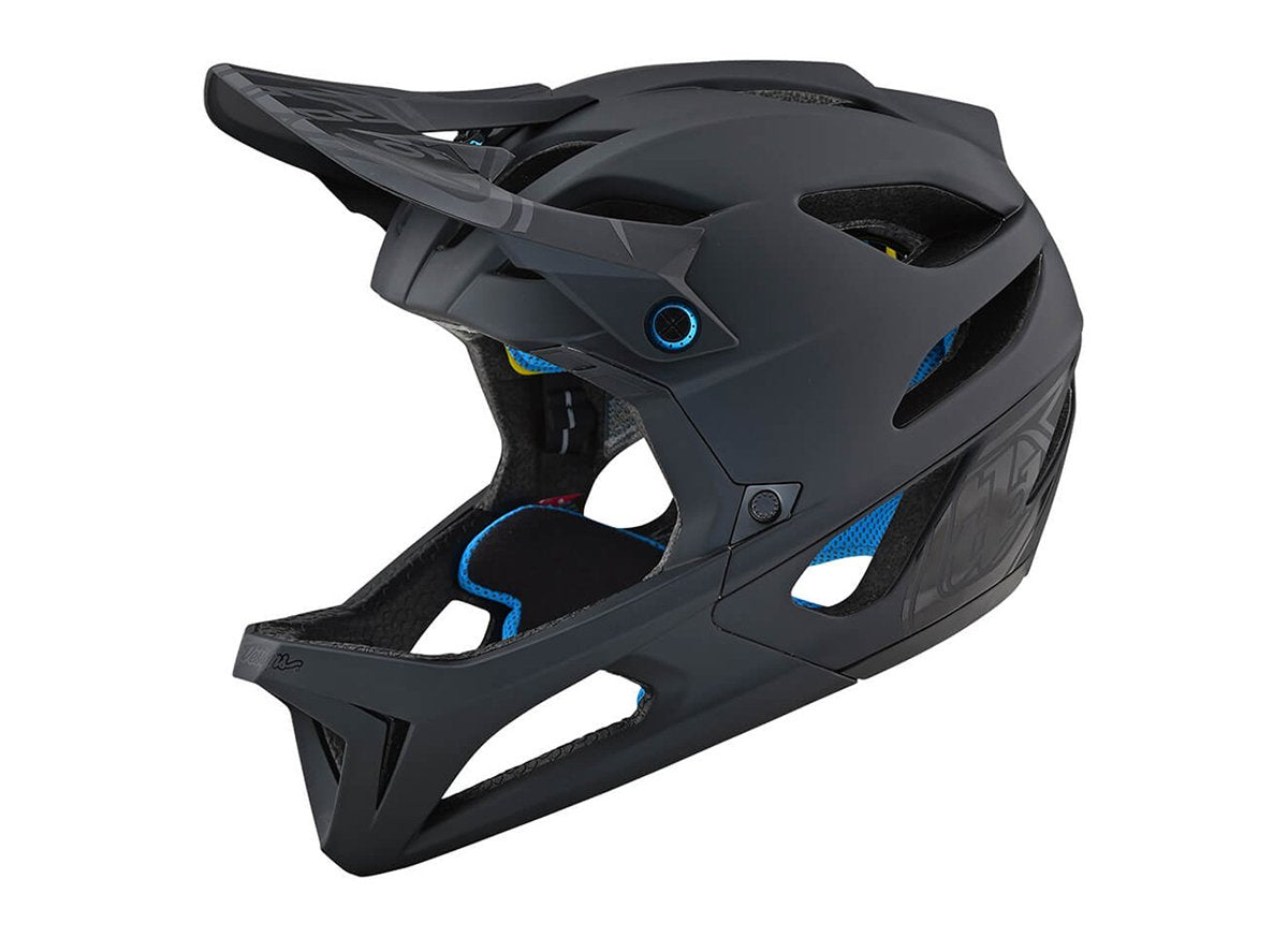 Troy Lee Designs Stage MIPS Full Face Helmet - Stealth - Black - 2019 Black X-Small/Small 
