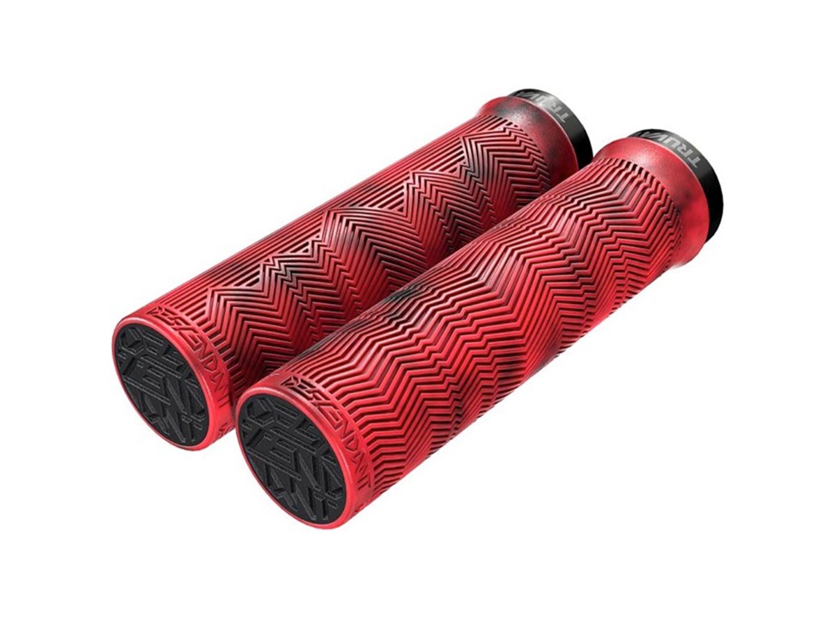 Truvativ Descendant Grips - Red-Blood Red Red - Blood Red Single Lockring 