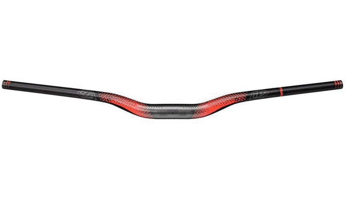 Truvativ Descendant Troy Lee Designs 35mm DH Riser Handlebar - Starburst Orange-Black Starburst Orange - Black 800mm - 35.0mm - 25mm 
