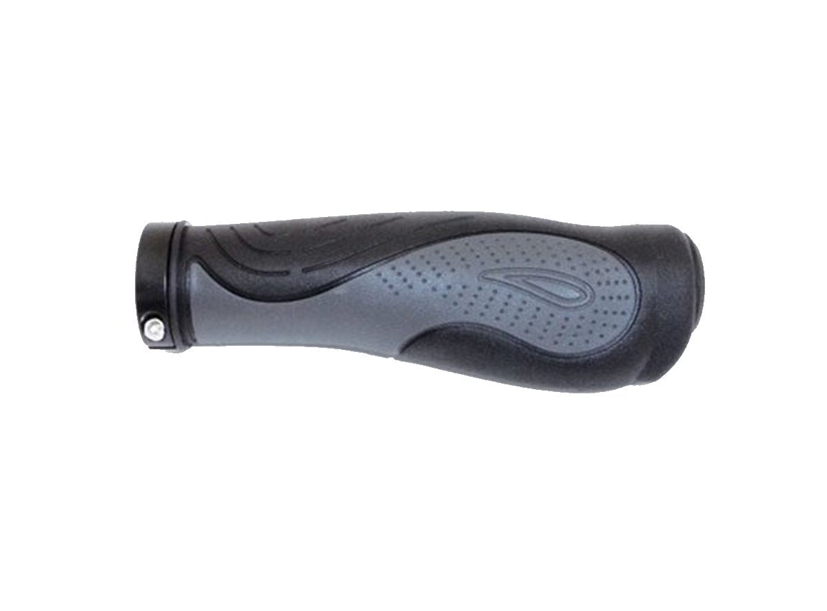 Ultracycle Ergo One Lock-On Grips - Black-Gray Black - Gray 135mm 