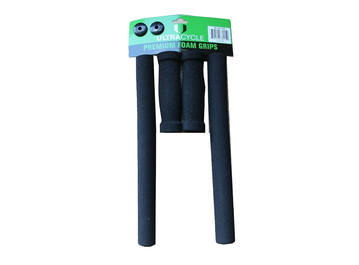 Ultracycle Foam Cruiser Grips Set - Black Black  