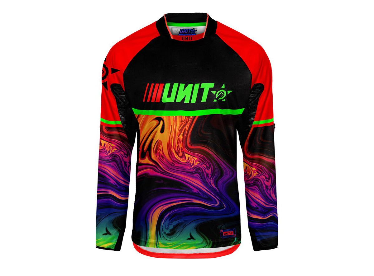 Unit Canister Long Sleeve MX Jersey - Red - 2021 Red Medium 