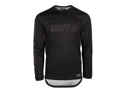 Unit Fusion Long Sleeve MX Jersey - Slim Fit - Black - 2021 Black Medium 