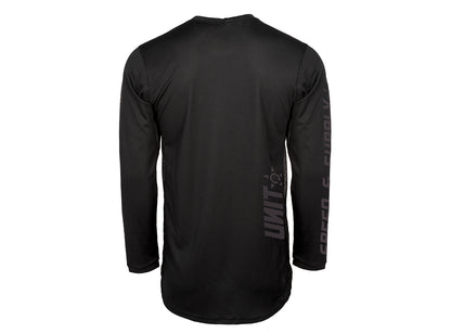 Unit Fusion Long Sleeve MX Jersey - Slim Fit - Black - 2021