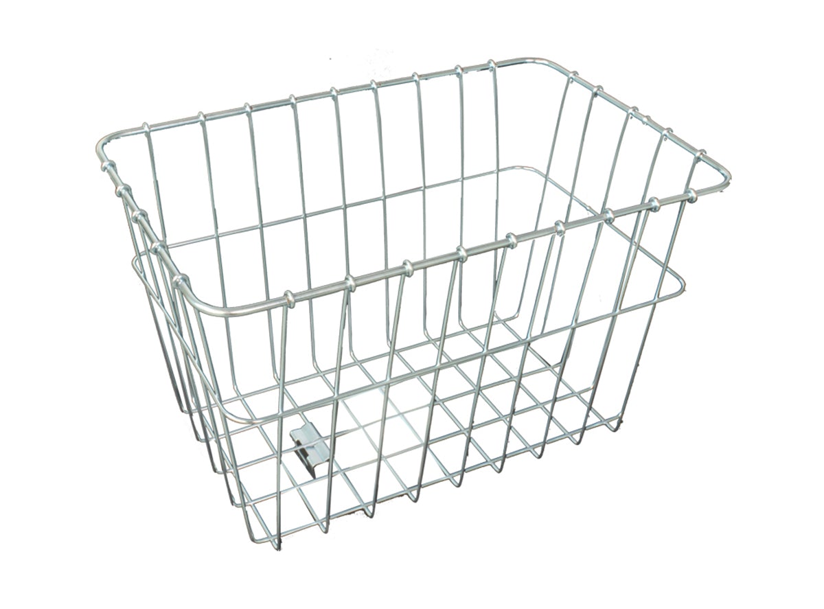 Wald 585 Rear Rack Basket - Silver Silver  