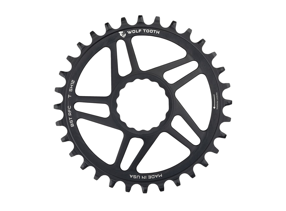 Wolf Tooth Components CINCH Direct Mount Shimano 12 Spd Chainring - Black Black 30t Boost