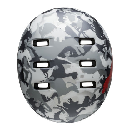 Bell Lil Ripper Child Helmet - Camosaurus-Matt Gray-Silver