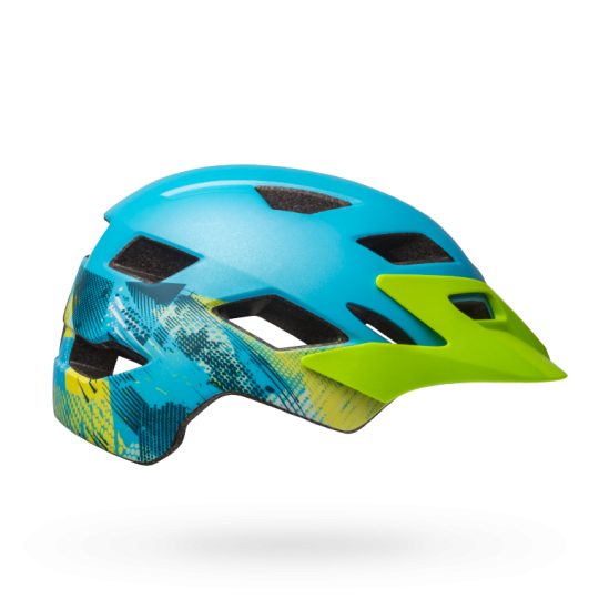 Bell Sidetrack Child Helmet - Gnarly-Matt Bright Blue-Bright Green - 2019 Gnarly - Matt Bright Blue - Bright Green Universal Child - 47-54cm 