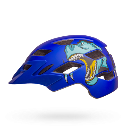Bell Sidetrack Youth Helmet - T Rex-Matt Blue - 2019 T Rex - Matt Blue Universal Youth - 50-57cm 