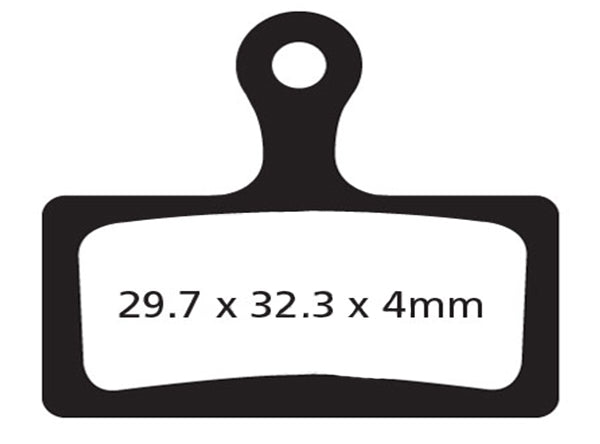 EBC Shimano XTR M988/985/785/766/CX75 Disc Brake Pads Green - Pad Shape 19 Cross Country/Trekking 