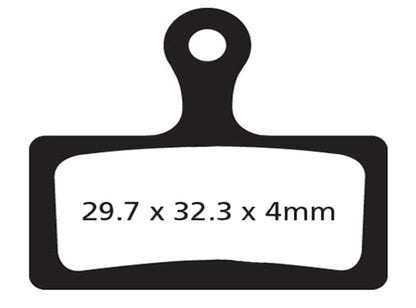 EBC Shimano XTR M988/985/785/766/CX75 Disc Brake Pads Green - Pad Shape 19 Cross Country/Trekking 