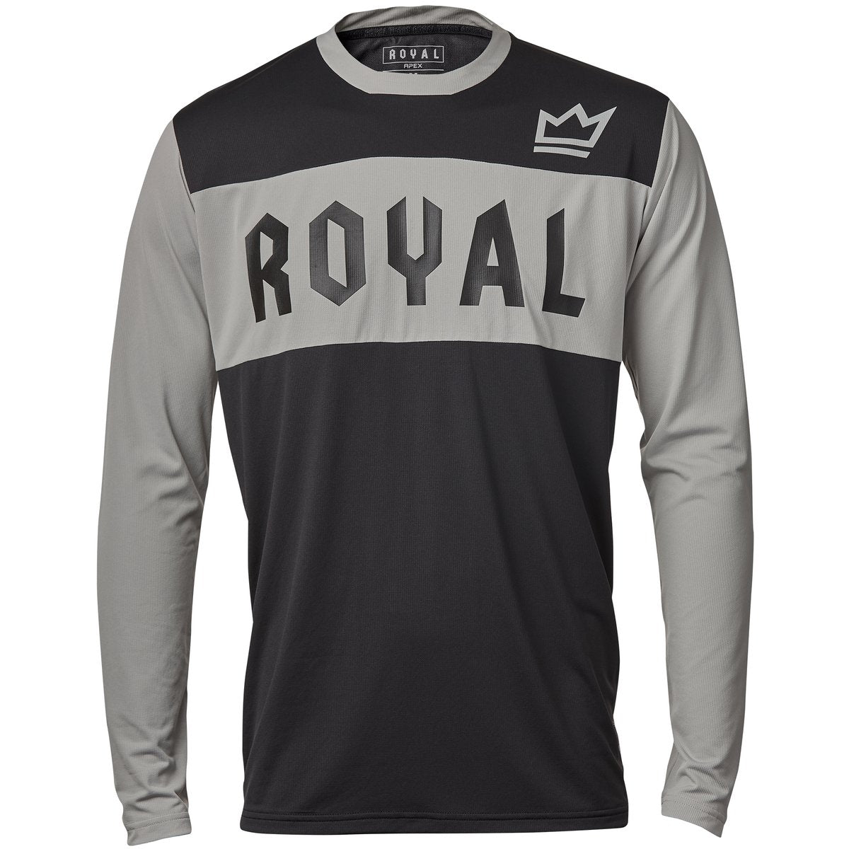 Royal Apex Long Sleeve MTB Jersey - Gray-Black