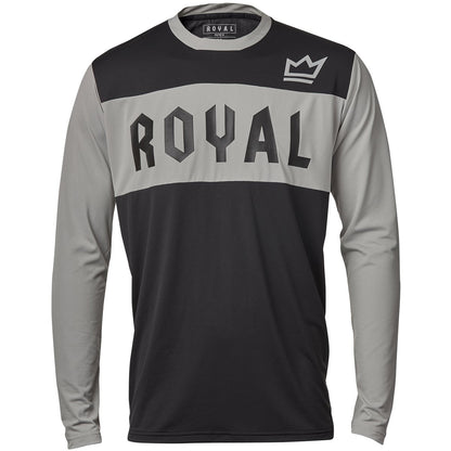 Royal Apex Long Sleeve MTB Jersey - Gray-Black