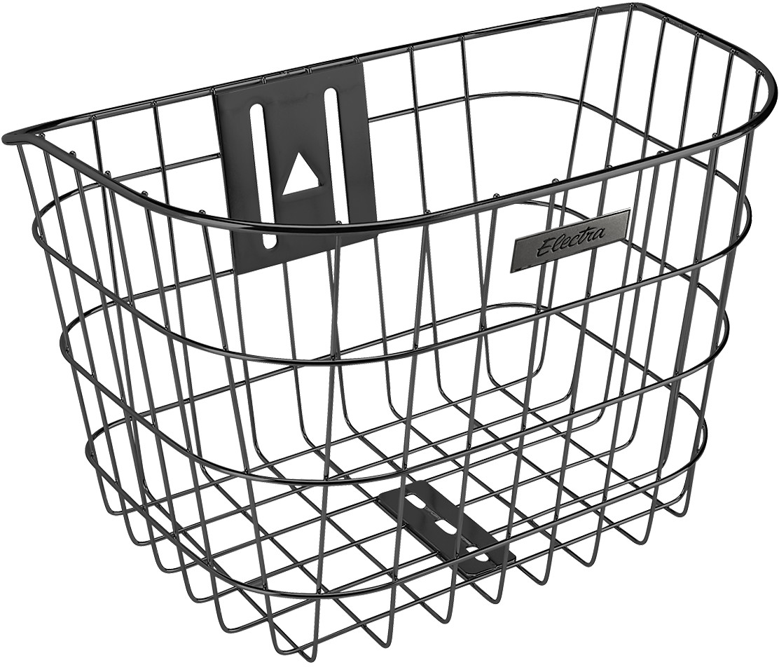 Electra Stainless Headset Mounted Basket - Black Black  