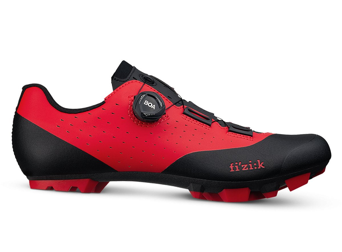 Fizik X3 Vento Overcurve Clipless MTB Shoe - Red-Black Red - Black EU 44 