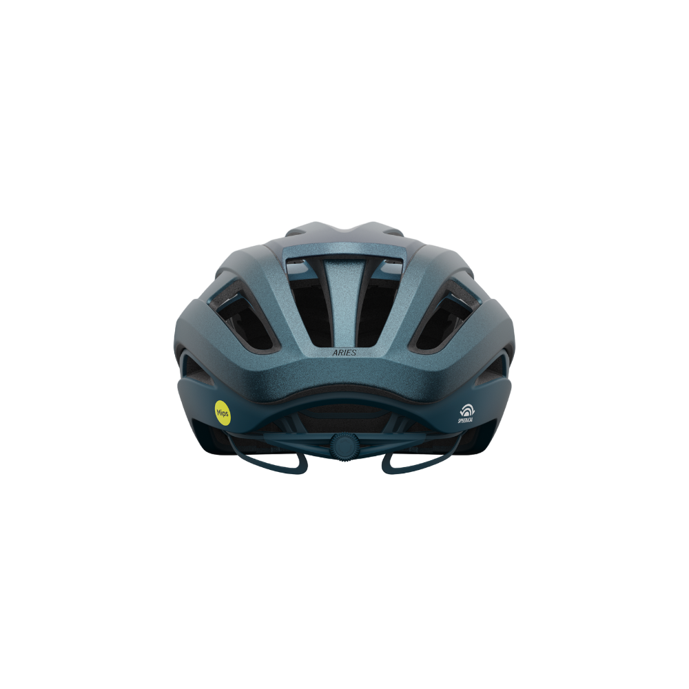 Giro Aries Spherical Road Helmet - Matt Ano Harbour Blue