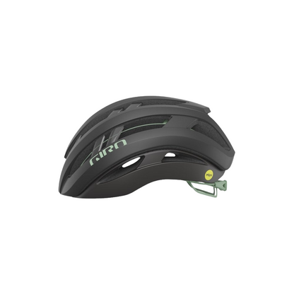 Giro Aries Spherical Road Helmet - Matt Coal-Spruce Green