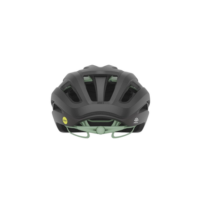 Giro Aries Spherical Road Helmet - Matt Coal-Spruce Green