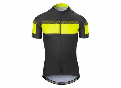 Giro Chrono Sport Short Sleeve Road Jersey - Black-HiViz Yellow Sprint Black-HiViz Yellow Sprint Small 