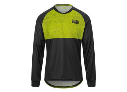 Giro Roust Long Sleeve MTB Jersey - Ano Lime Breakdown Ano Lime Breakdown Small 