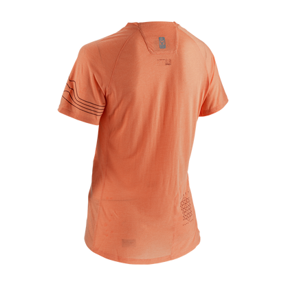 Leatt AllMtn 2.0 Short Sleeve MTB Jersey - Womens - Peach - 2023