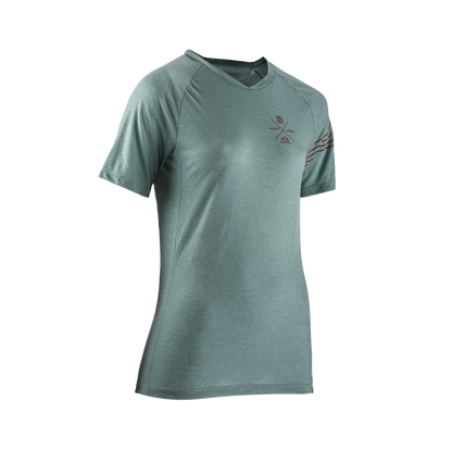 Leatt AllMtn 2.0 Short Sleeve MTB Jersey - Womens - Pistachio - 2023