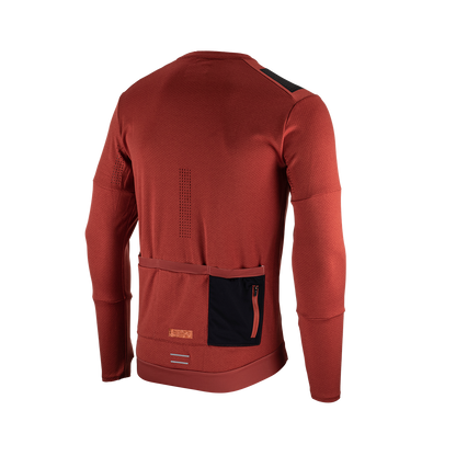 Leatt Trail 4.0 Long Sleeve MTB Jersey - Lava - 2023