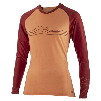 Leatt AllMtn 3.0 Long Sleeve MTB Jersey - Womens - Peach - 2023