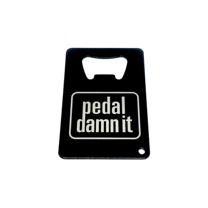 Niner Metal Credit Card Style Bottle Opener - Black