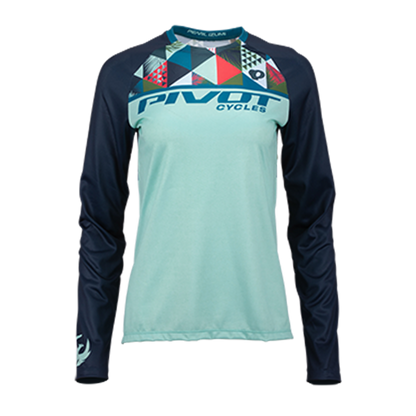 Pivot Peahi Long Sleeve MTB Jersey - Womens - Mint-Mix Mint - Mix Small 