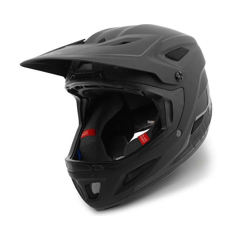Giro Disciple MIPS Full Face Helmet - Matt Black-Gloss Black