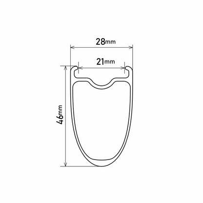 Shimano RS710 C46 Carbon Disc 700c Road Wheel - Rear