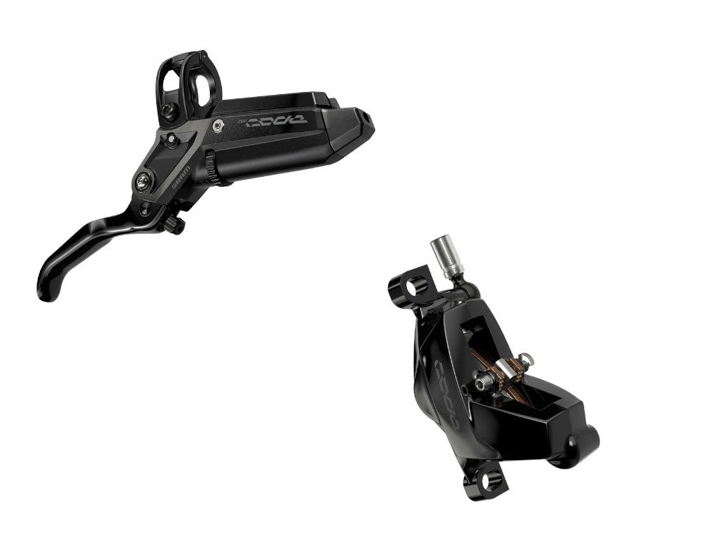 SRAM Code Silver Stealth Disc Brake and Lever - Front - Black Anodized